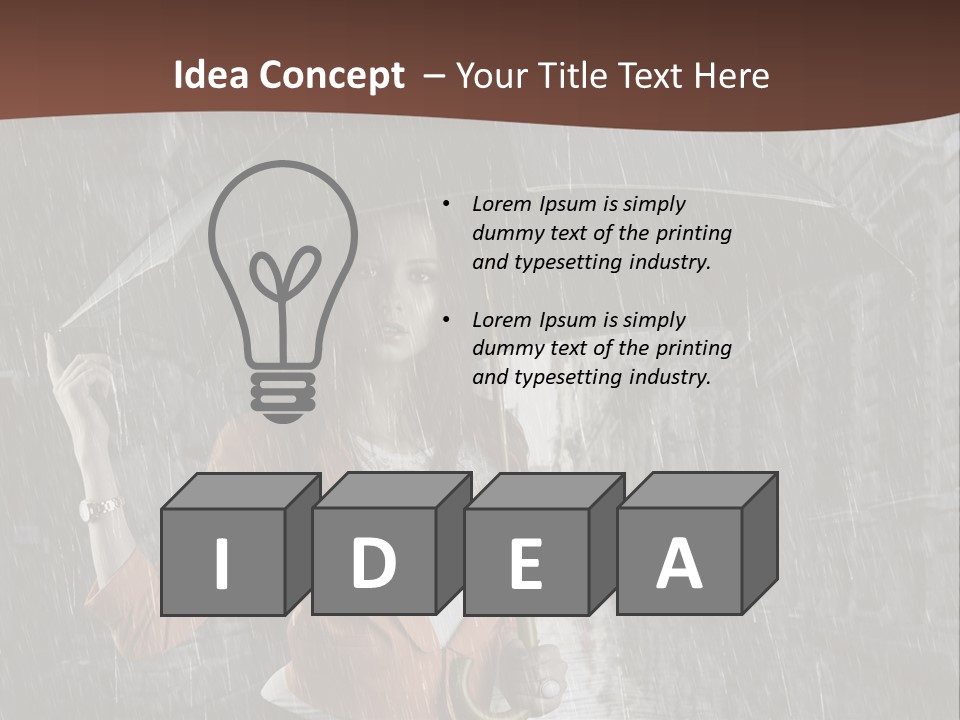 Fashion Face Cute PowerPoint Template