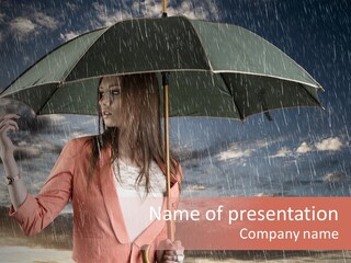 One Jacket Make Up PowerPoint Template