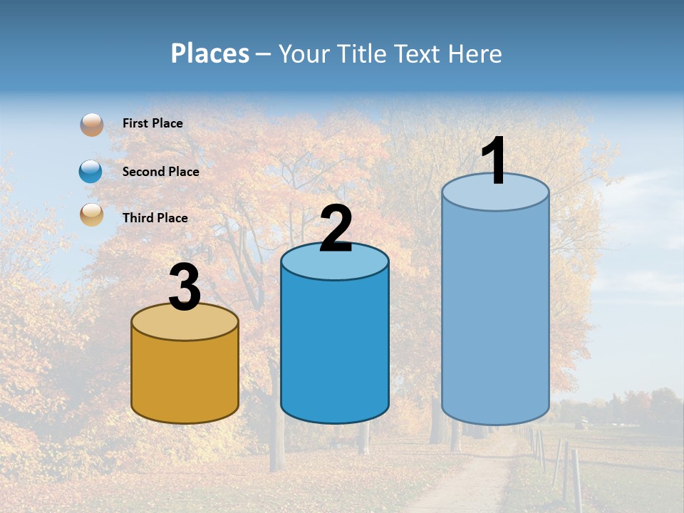 Foliage Sunlight Golden PowerPoint Template