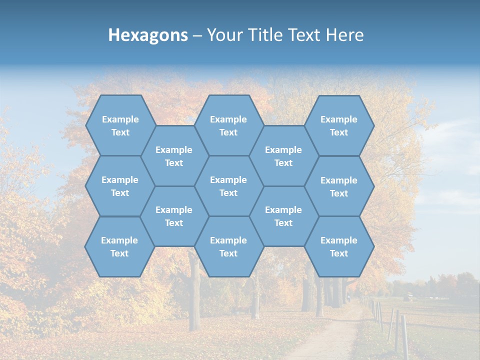 Foliage Sunlight Golden PowerPoint Template