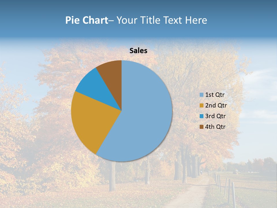 Foliage Sunlight Golden PowerPoint Template
