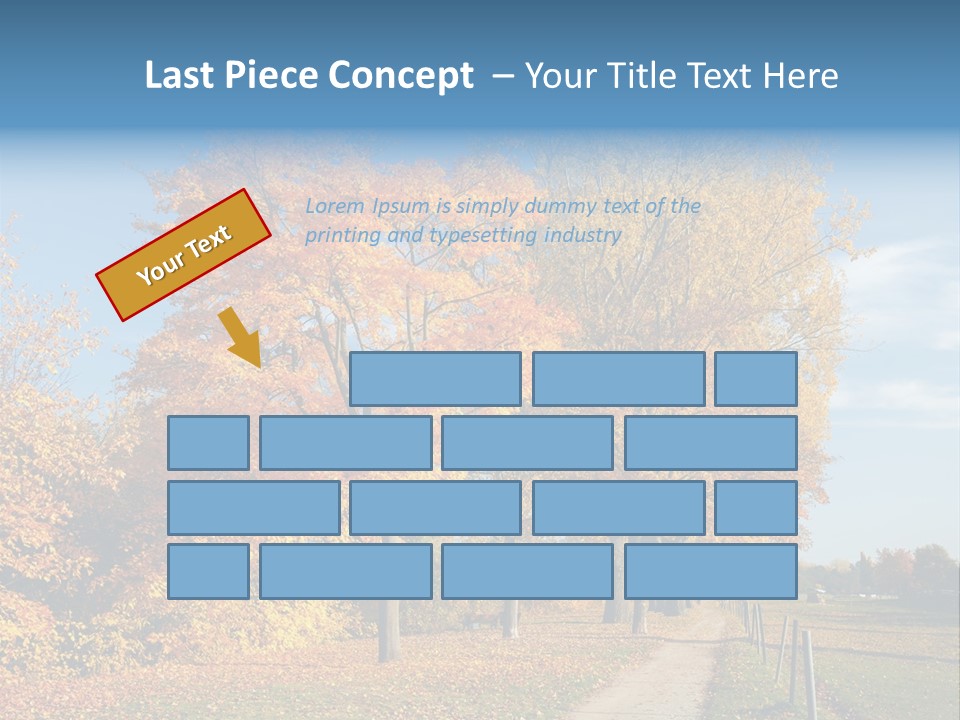 Foliage Sunlight Golden PowerPoint Template