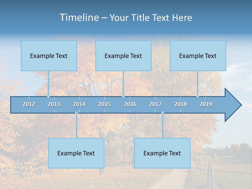 Foliage Sunlight Golden PowerPoint Template