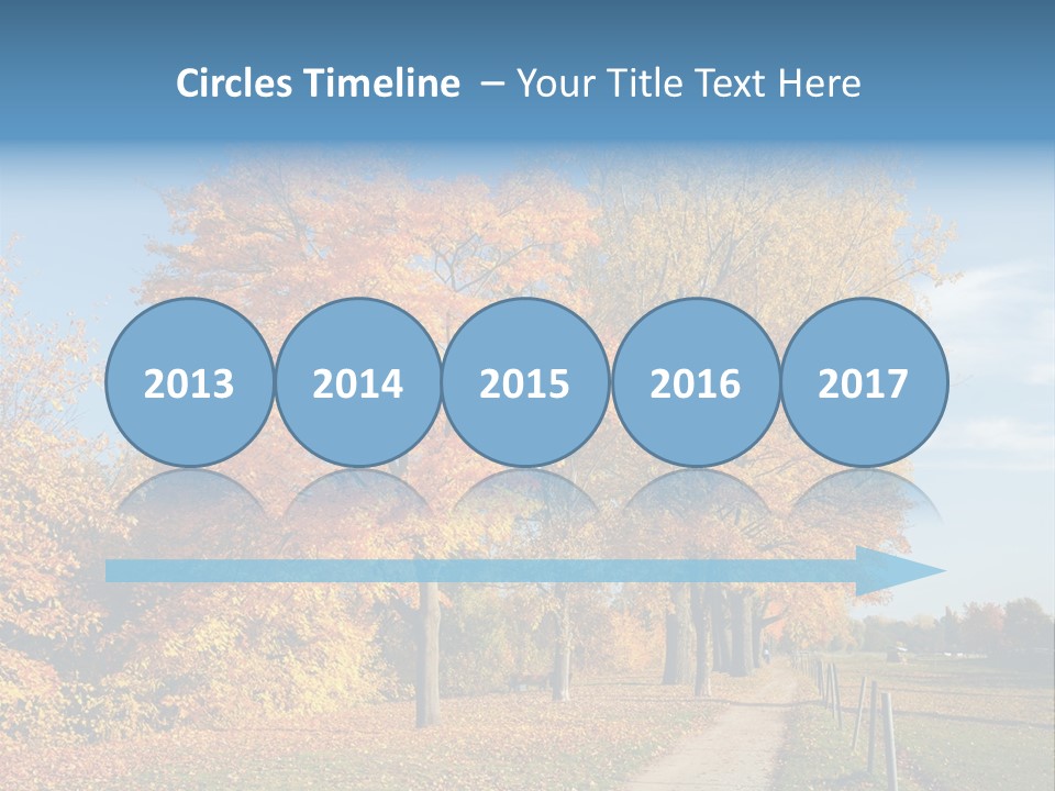 Foliage Sunlight Golden PowerPoint Template