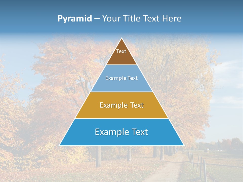 Foliage Sunlight Golden PowerPoint Template