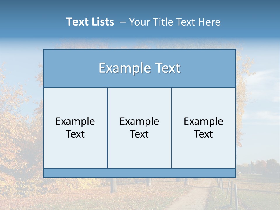 Foliage Sunlight Golden PowerPoint Template