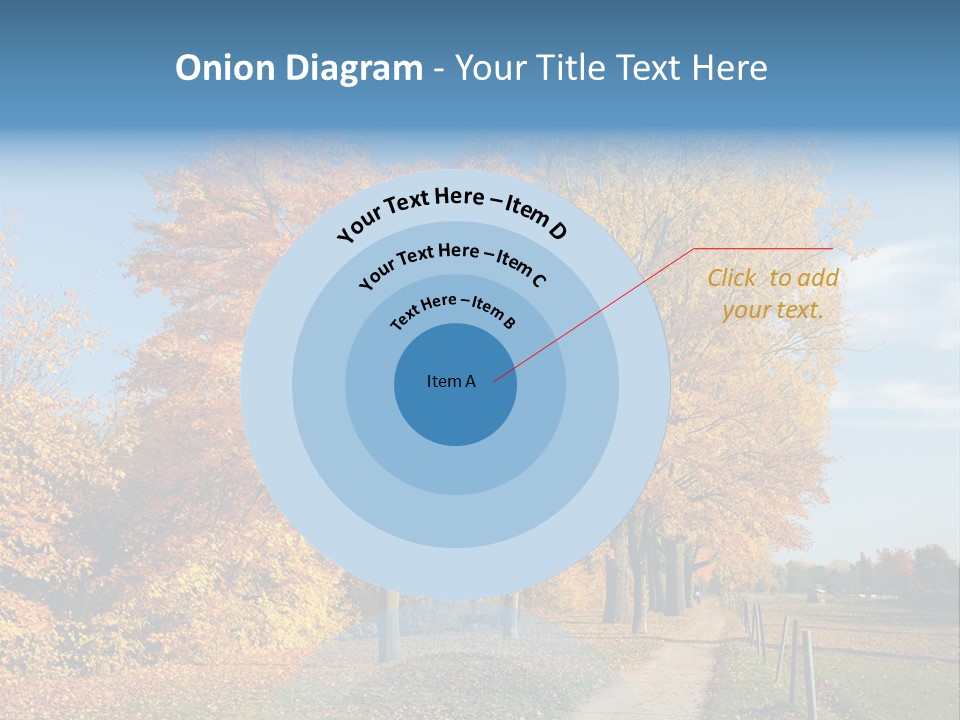 Foliage Sunlight Golden PowerPoint Template