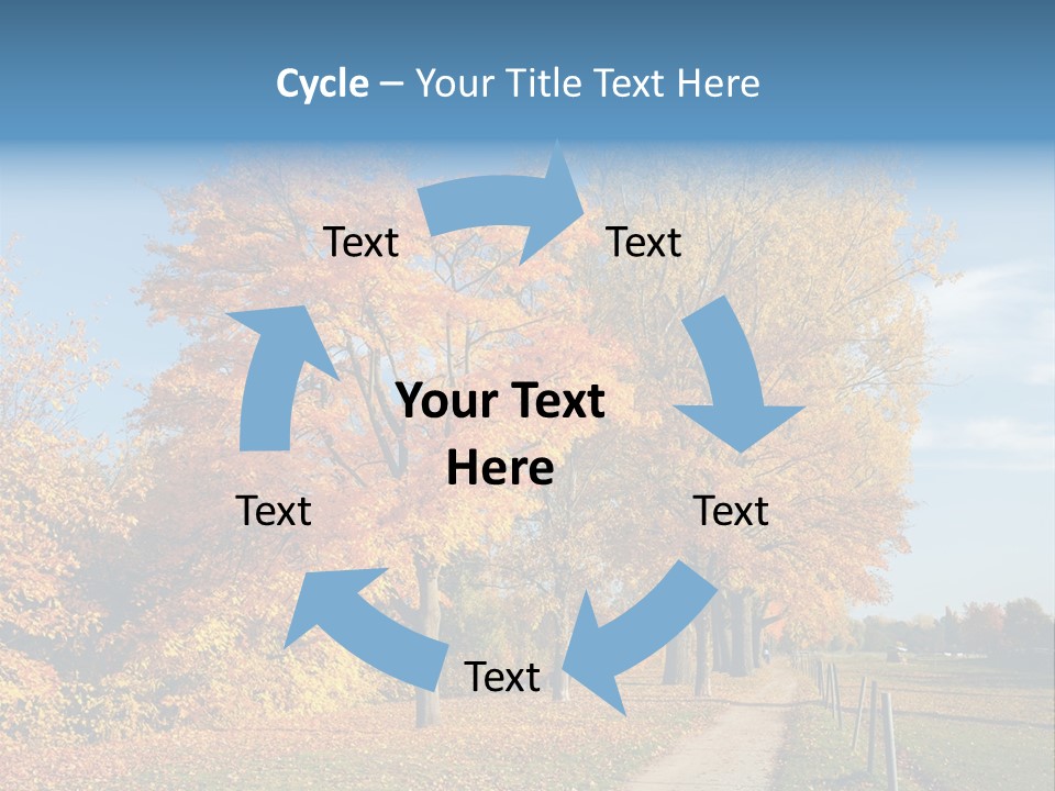 Foliage Sunlight Golden PowerPoint Template