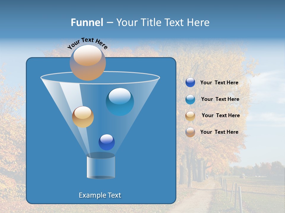 Foliage Sunlight Golden PowerPoint Template