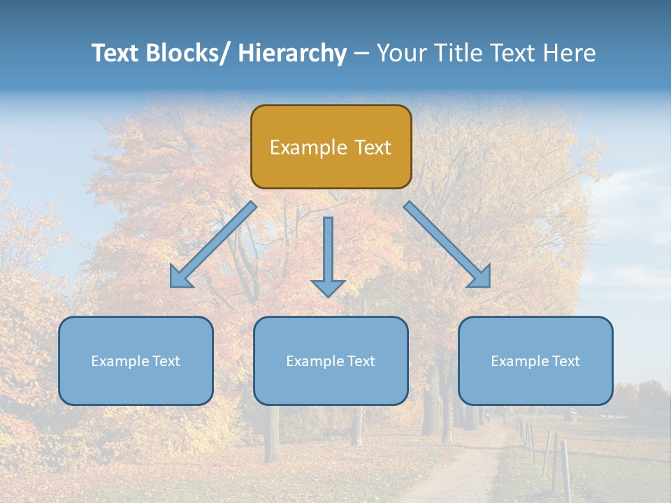 Foliage Sunlight Golden PowerPoint Template