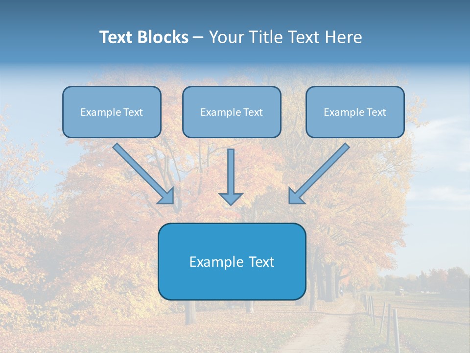 Foliage Sunlight Golden PowerPoint Template