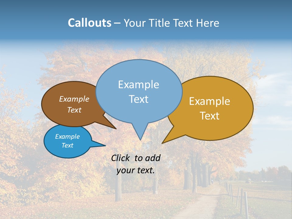 Foliage Sunlight Golden PowerPoint Template