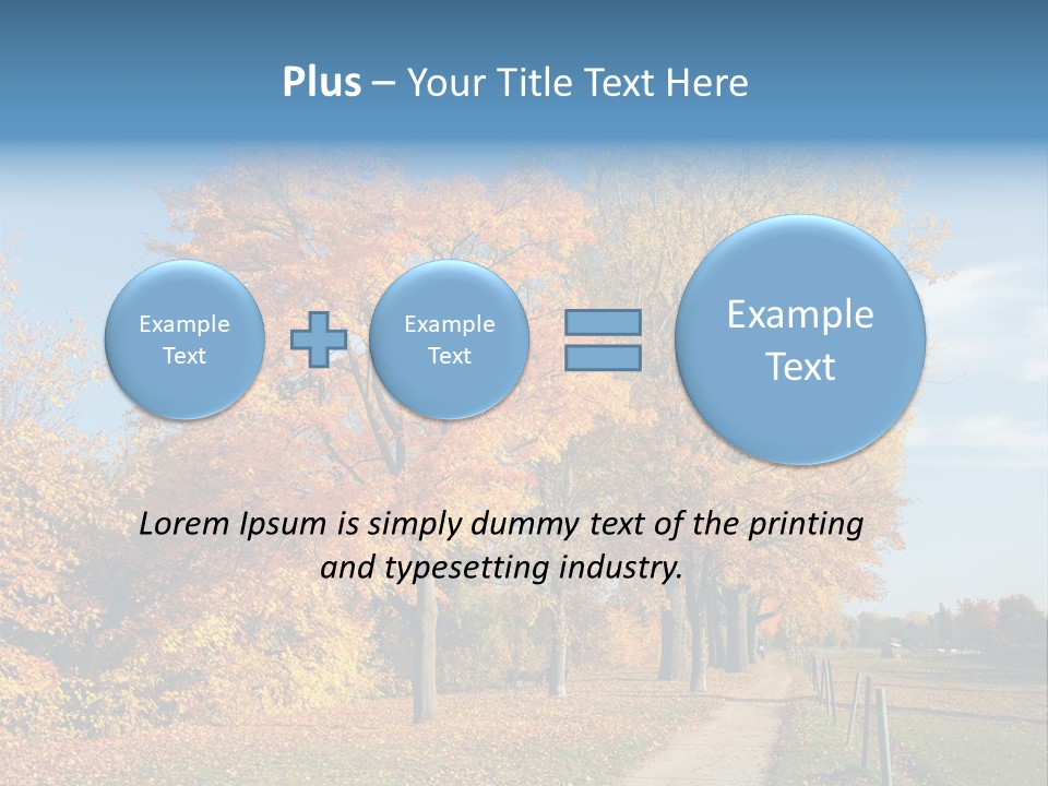 Foliage Sunlight Golden PowerPoint Template