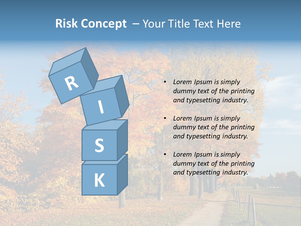 Foliage Sunlight Golden PowerPoint Template