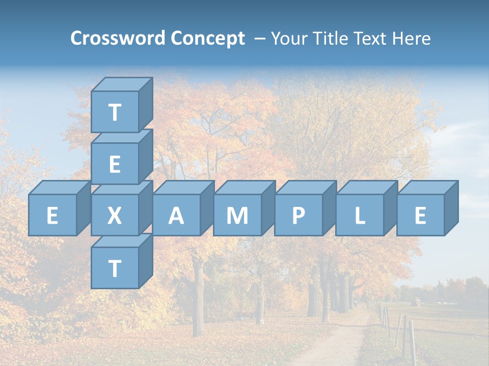 Foliage Sunlight Golden PowerPoint Template