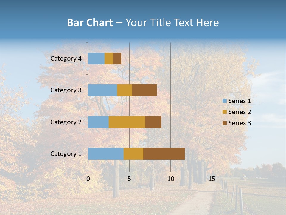 Foliage Sunlight Golden PowerPoint Template
