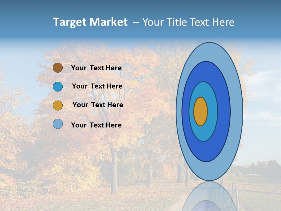 Foliage Sunlight Golden PowerPoint Template