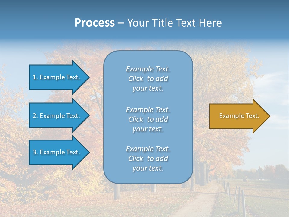 Foliage Sunlight Golden PowerPoint Template