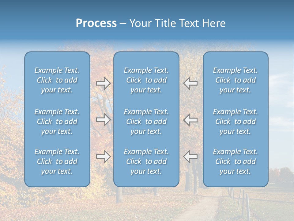 Foliage Sunlight Golden PowerPoint Template