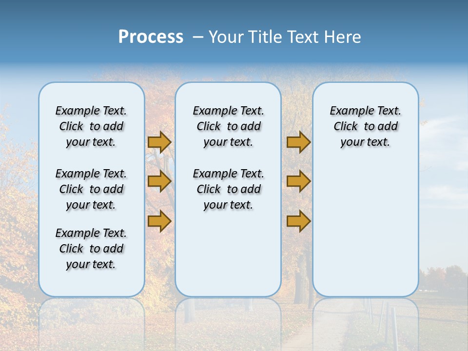 Foliage Sunlight Golden PowerPoint Template