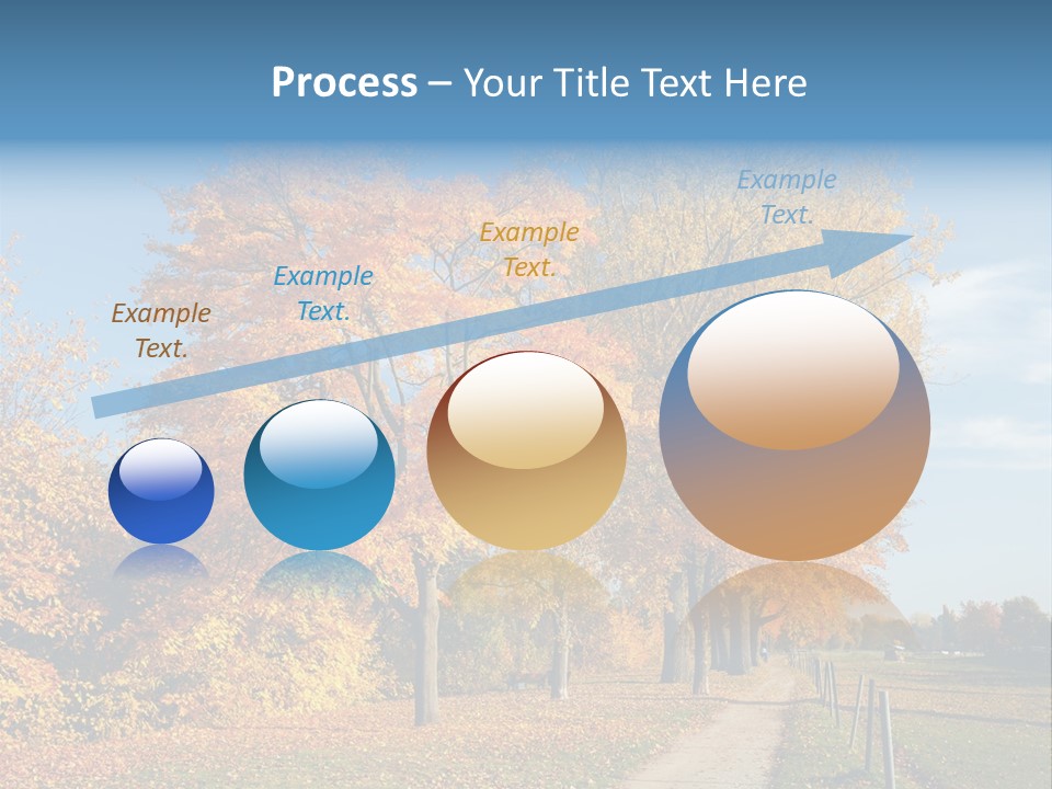 Foliage Sunlight Golden PowerPoint Template