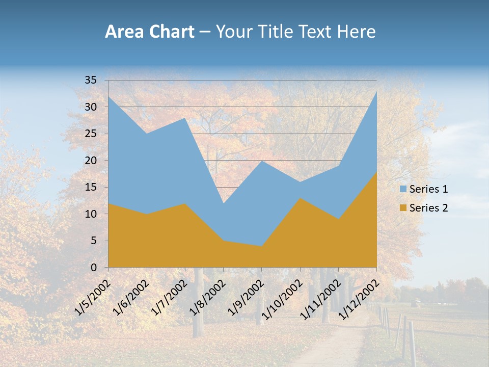 Foliage Sunlight Golden PowerPoint Template