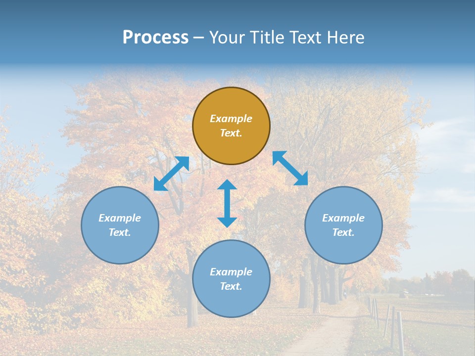 Foliage Sunlight Golden PowerPoint Template