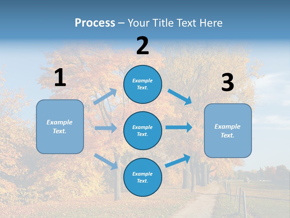 Foliage Sunlight Golden PowerPoint Template