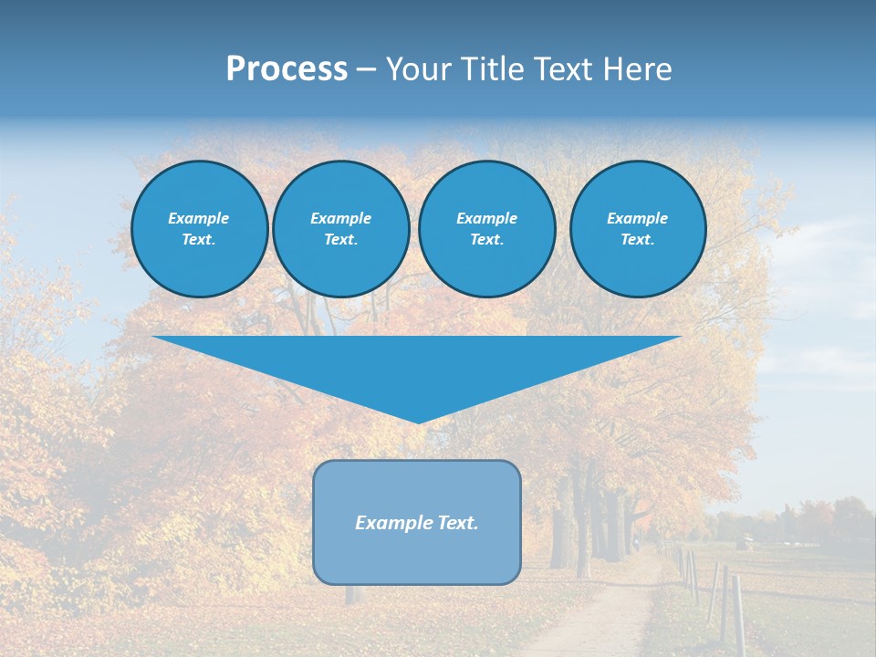 Foliage Sunlight Golden PowerPoint Template