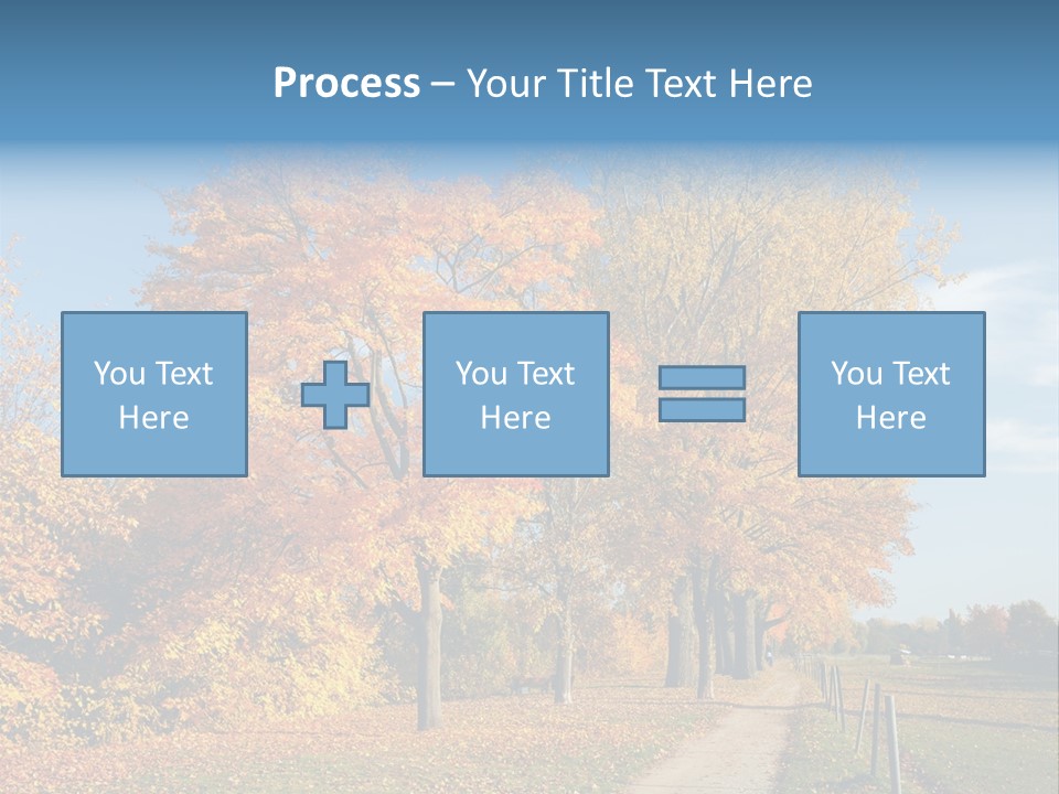 Foliage Sunlight Golden PowerPoint Template