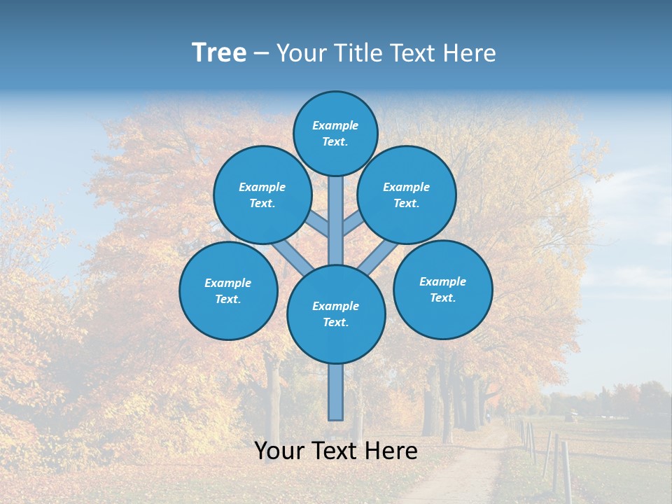 Foliage Sunlight Golden PowerPoint Template