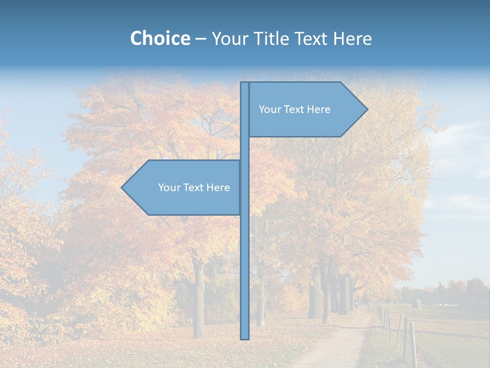 Foliage Sunlight Golden PowerPoint Template