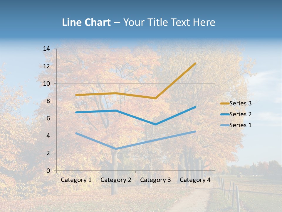 Foliage Sunlight Golden PowerPoint Template
