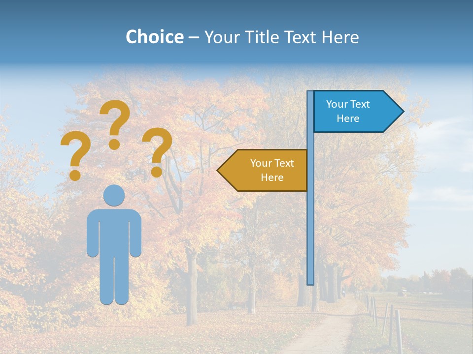 Foliage Sunlight Golden PowerPoint Template