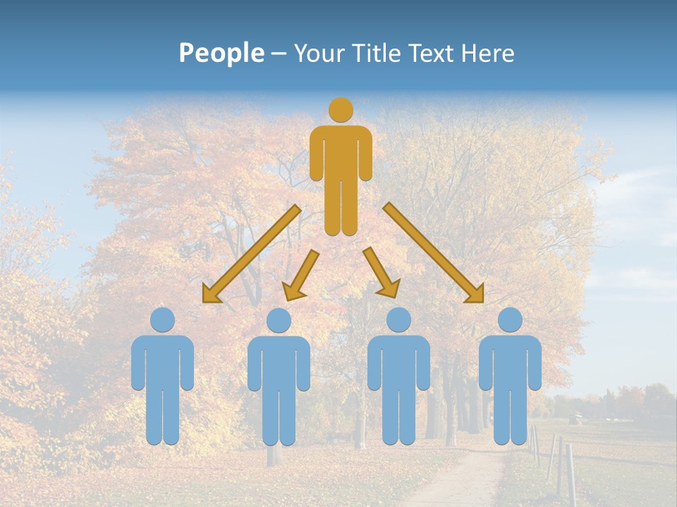 Foliage Sunlight Golden PowerPoint Template