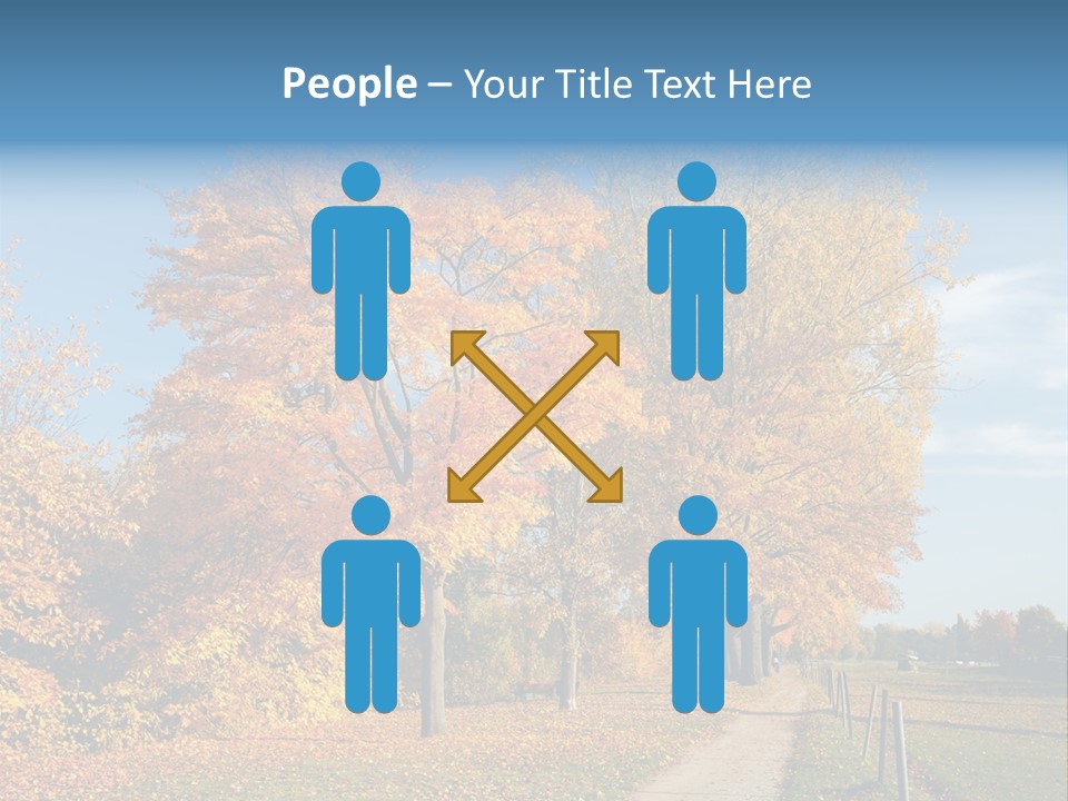 Foliage Sunlight Golden PowerPoint Template