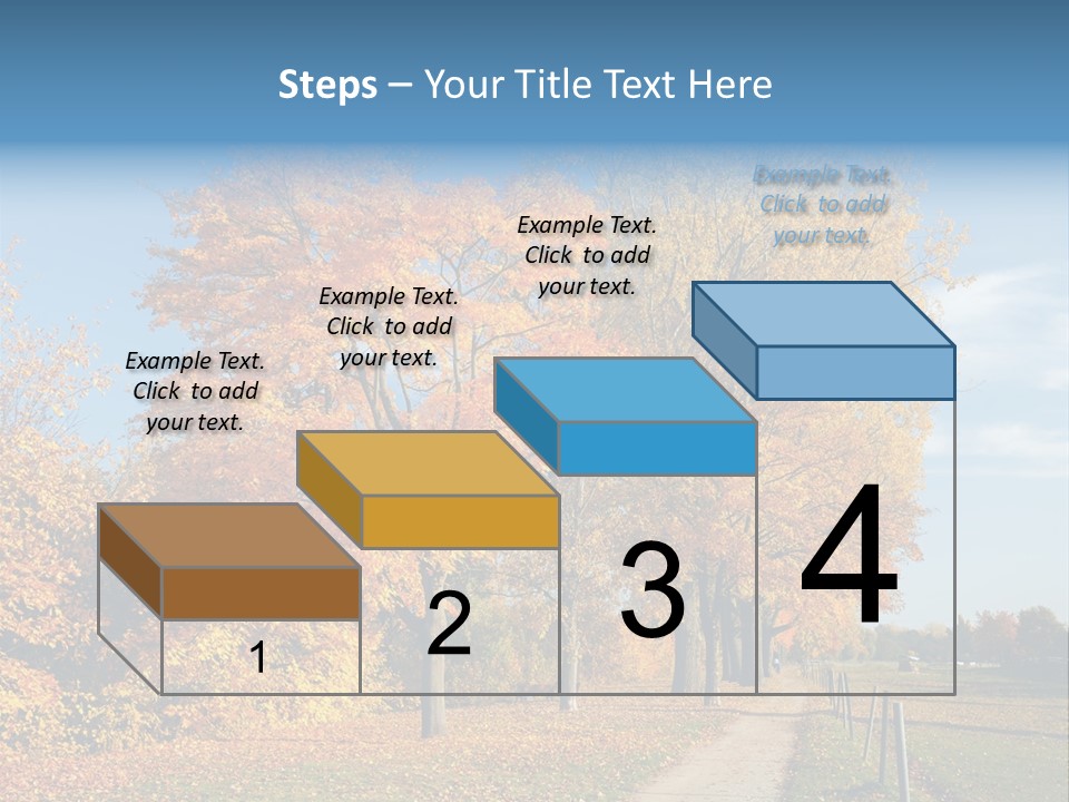 Foliage Sunlight Golden PowerPoint Template