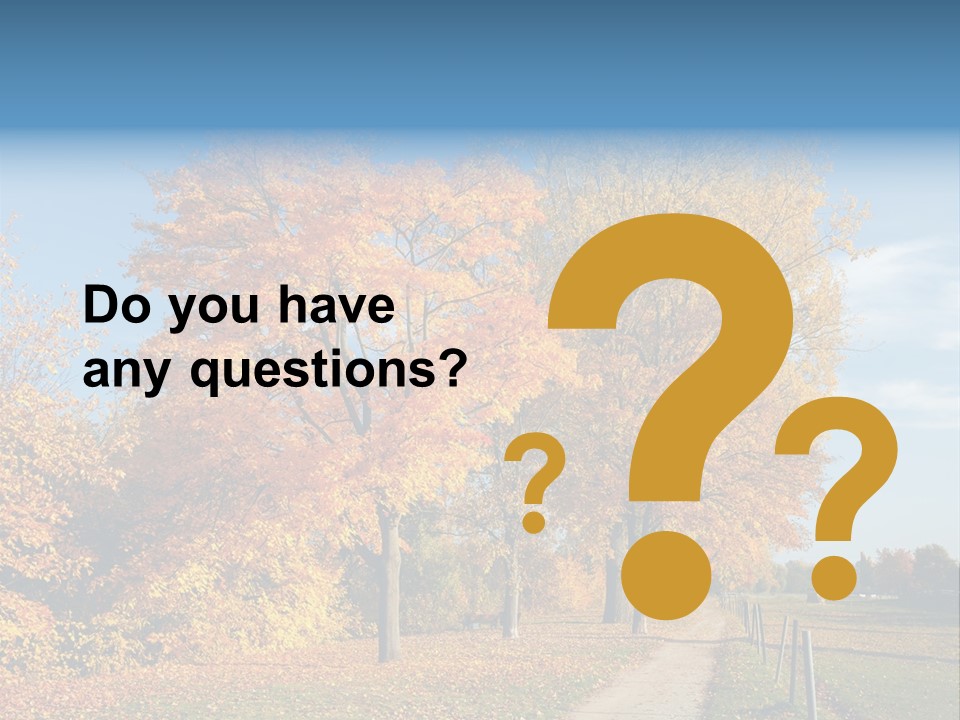 Foliage Sunlight Golden PowerPoint Template