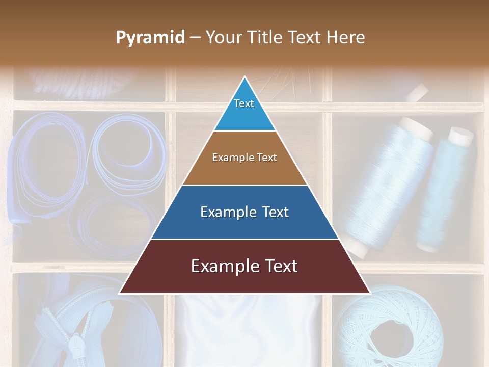 Brown Ribbon Bobbin PowerPoint Template
