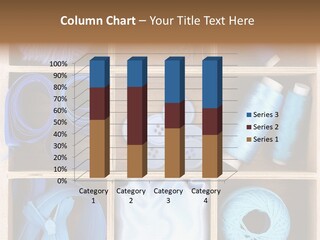 Brown Ribbon Bobbin PowerPoint Template