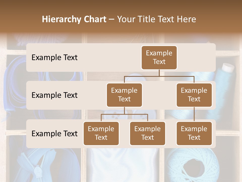 Brown Ribbon Bobbin PowerPoint Template