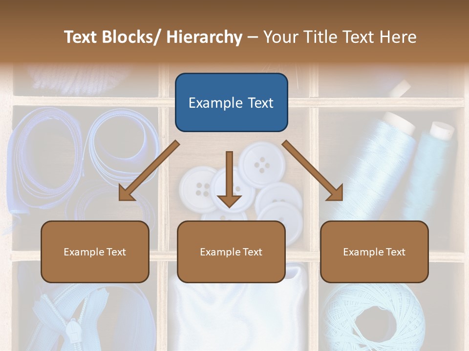 Brown Ribbon Bobbin PowerPoint Template