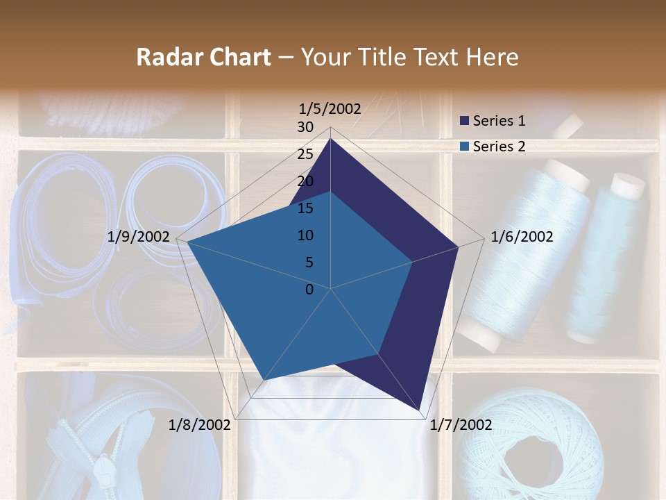 Brown Ribbon Bobbin PowerPoint Template
