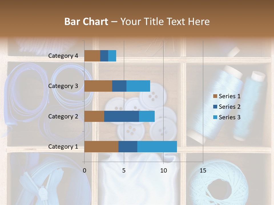 Brown Ribbon Bobbin PowerPoint Template
