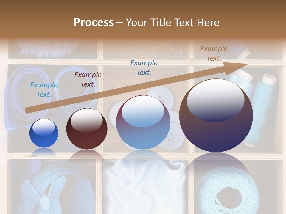 Brown Ribbon Bobbin PowerPoint Template