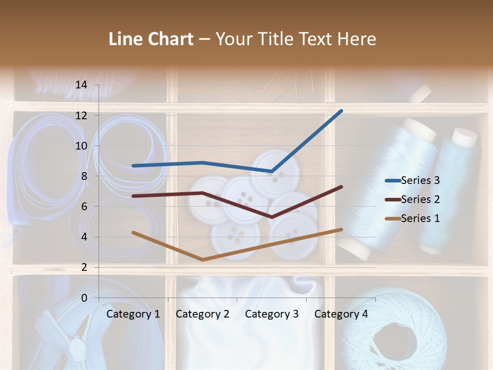 Brown Ribbon Bobbin PowerPoint Template
