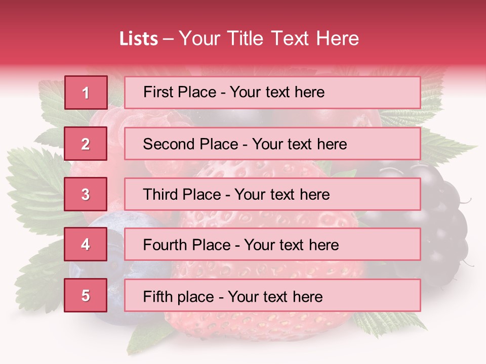 Wild Vitamin Collection PowerPoint Template