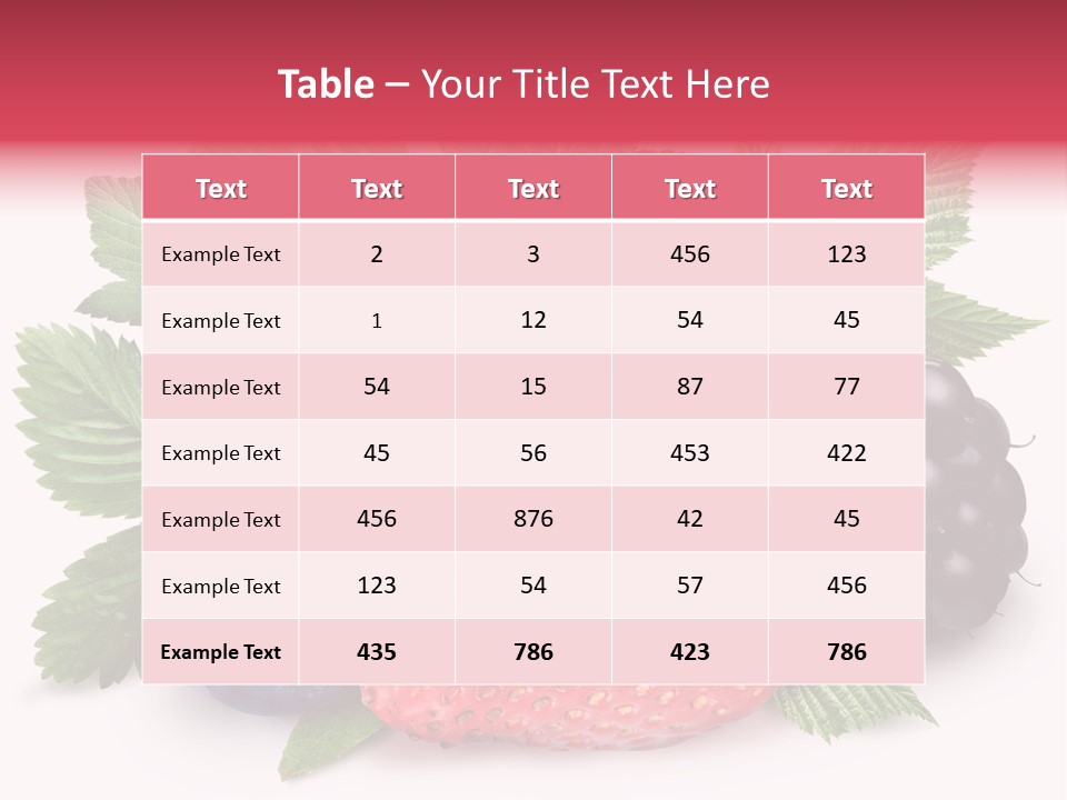 Wild Vitamin Collection PowerPoint Template