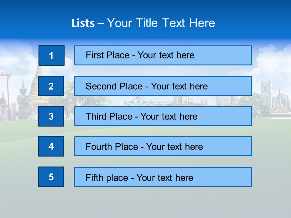 Relax Rural Pasture PowerPoint Template