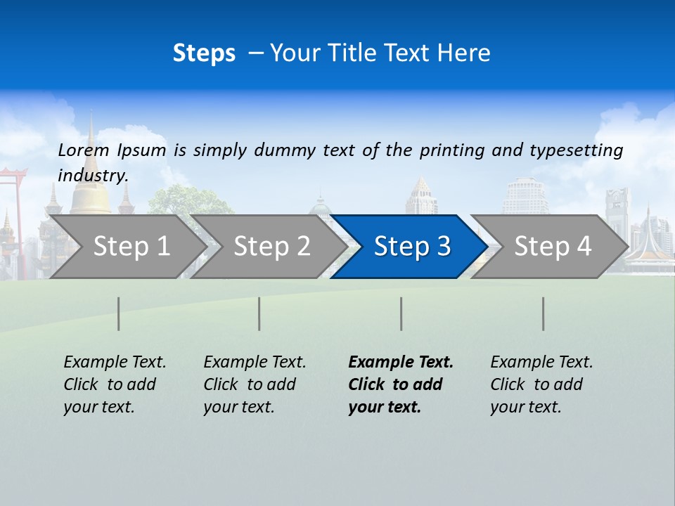 Relax Rural Pasture PowerPoint Template